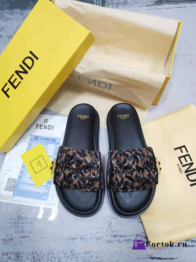Fortok Fendi Feel Slide Sandals  - 1