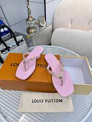 Fortok Louis Vuitton Gaia Flat Thongs Pink - 1