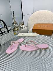 Fortok Louis Vuitton Gaia Flat Thongs Pink - 2
