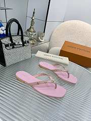 Fortok Louis Vuitton Gaia Flat Thongs Pink - 3