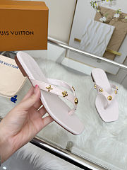 Fortok Louis Vuitton Gaia Flat Thongs Light Pink - 2