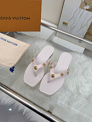 Fortok Louis Vuitton Gaia Flat Thongs Light Pink - 1