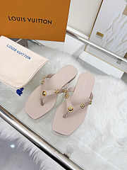 Fortok Louis Vuitton Gaia Flat Thongs Nude - 1