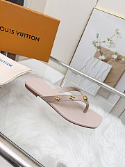 Fortok Louis Vuitton Gaia Flat Thongs Nude - 4