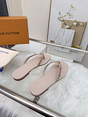 Fortok Louis Vuitton Gaia Flat Thongs Nude - 3