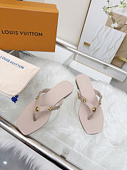 Fortok Louis Vuitton Gaia Flat Thongs Nude - 2