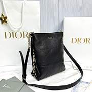 Fortok Dior Small Vertical Dior Trianon Bag Chain Black Flat Macrocannage Lambskin 18 x 21 x 7cm - 6