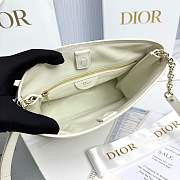 Fortok Dior Trianon Bag Chain Latte Flat Macrocannage lambskin 25 x 21 x 7cm  - 6