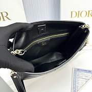 Fortok Dior Trianon Bag Chain Black Flat Macrocannage lambskin 25 x 21 x 7cm - 5