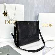 Fortok Dior Trianon Bag Chain Black Flat Macrocannage lambskin 25 x 21 x 7cm - 4