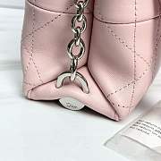Fortok Dior Trianon Bag Chain Rose Songe Flat Macrocannage lambskin 25 x 21 x 7cm - 6