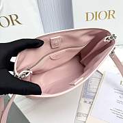 Fortok Dior Trianon Bag Chain Rose Songe Flat Macrocannage lambskin 25 x 21 x 7cm - 5