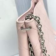Fortok Dior Trianon Bag Chain Rose Songe Flat Macrocannage lambskin 25 x 21 x 7cm - 3