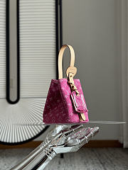 Fortok Louis Vuitton All In BB Denim Fuschia Pink 16 x 18 x 12cm - 6