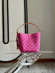 Fortok Louis Vuitton All In BB Denim Fuschia Pink 16 x 18 x 12cm - 5