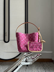 Fortok Louis Vuitton All In BB Denim Fuschia Pink 16 x 18 x 12cm - 1