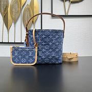 Fortok Louis Vuitton All In BB Denim Blue 16 x 18 x 12cm - 1