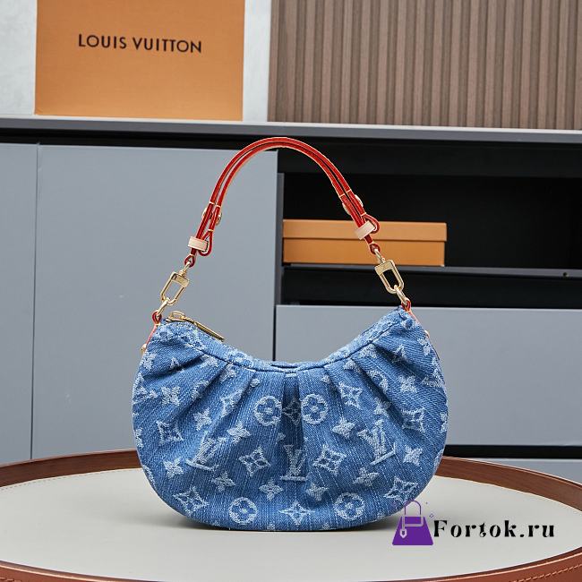Fortok Louis Vuitton Pochette Valley Monogram Denim Blue 21 x 15 x 7cm - 1