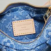 Fortok Louis Vuitton Pochette Valley Monogram Denim Blue 21 x 15 x 7cm - 3