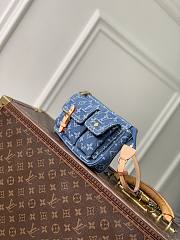 Fortok Louis Vuitton Pochette Accessoire Cargo Monogram Denim 23.5 x 14 x 3cm - 6