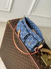 Fortok Louis Vuitton Pochette Accessoire Cargo Monogram Denim 23.5 x 14 x 3cm - 3