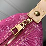 Fortok Louis Vuitton Pink Monogram Denim Baggy NM Fuchsia Pink 30 x 22 x 13cm - 6