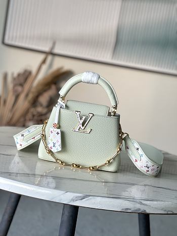Fortok LV x TM Capucines Mini Taurillon leather Green 21 × 13.6 × 8 cm
