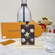 Fortok Louis Vuitton Spring 2026 Collection Pocket Organizer Monogram Flowers Canvas 7.5*1*11.1cm - 1