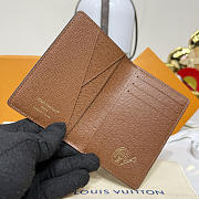 Fortok Louis Vuitton Spring 2026 Collection Pocket Organizer Monogram Flowers Canvas 7.5*1*11.1cm - 4
