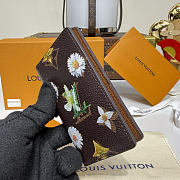 Fortok Louis Vuitton Spring 2026 Collection Pocket Organizer Monogram Flowers Canvas 7.5*1*11.1cm - 5
