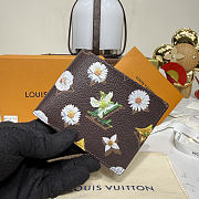 Fortok Louis Vuitton Spring 2026 Collection Slender Wallet Monogram Flowers 11*2*8.5cm - 3