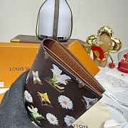 Fortok Louis Vuitton Spring 2026 Collection Passport Cover Monogram Flowers Canvas 10*2.5*14cm - 6