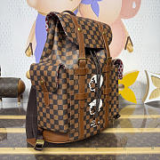 Fortok Louis Vuitton Christopher Backpack Damier Ebene canvas 38*12.5*44cm - 4