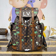 Fortok Louis Vuitton Christopher Backpack Damier Heritage 38*12.5*44cm - 1