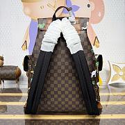 Fortok Louis Vuitton Christopher Backpack Damier Heritage 38*12.5*44cm - 3