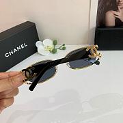 Fortok Chanel Sunglasses Black - Gold-plated - 6
