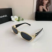 Fortok Chanel Sunglasses Black - Gold-plated - 2