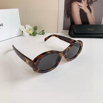 Fortok Celine Triomphe Oval Sunglasses Amber