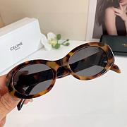 Fortok Celine Triomphe Oval Sunglasses Amber - 3