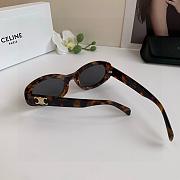 Fortok Celine Triomphe Oval Sunglasses Amber - 5