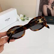 Fortok Celine Triomphe Oval Sunglasses Amber - 4