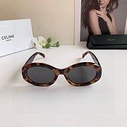 Fortok Celine Triomphe Oval Sunglasses Amber - 2