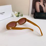 Fortok Celine Triomphe Oval Sunglasses Brown - 2