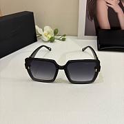 Fortok YSL Saint Laurent Eyewear Oversized-Frame Sunglasses Black - Gold Hardware - 6