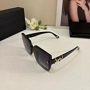 Fortok YSL Saint Laurent Eyewear Oversized-Frame Sunglasses Black - Gold Hardware - 4