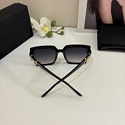 Fortok YSL Saint Laurent Eyewear Oversized-Frame Sunglasses Black - Gold Hardware - 3