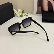 Fortok YSL Saint Laurent Eyewear Oversized-Frame Sunglasses Black - Gold Hardware - 2