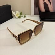 Fortok YSL Saint Laurent Eyewear Oversized-Frame Sunglasses Brown - 1