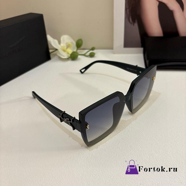 Fortok YSL Saint Laurent Eyewear Oversized-Frame Sunglasses Black - Black Hardware - 1