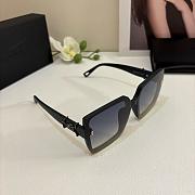 Fortok YSL Saint Laurent Eyewear Oversized-Frame Sunglasses Black - Black Hardware - 1